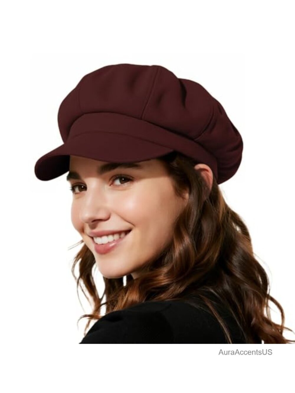 Newsboy Hat Women 8 Panel Slouchy Vintage Beret Adjustable